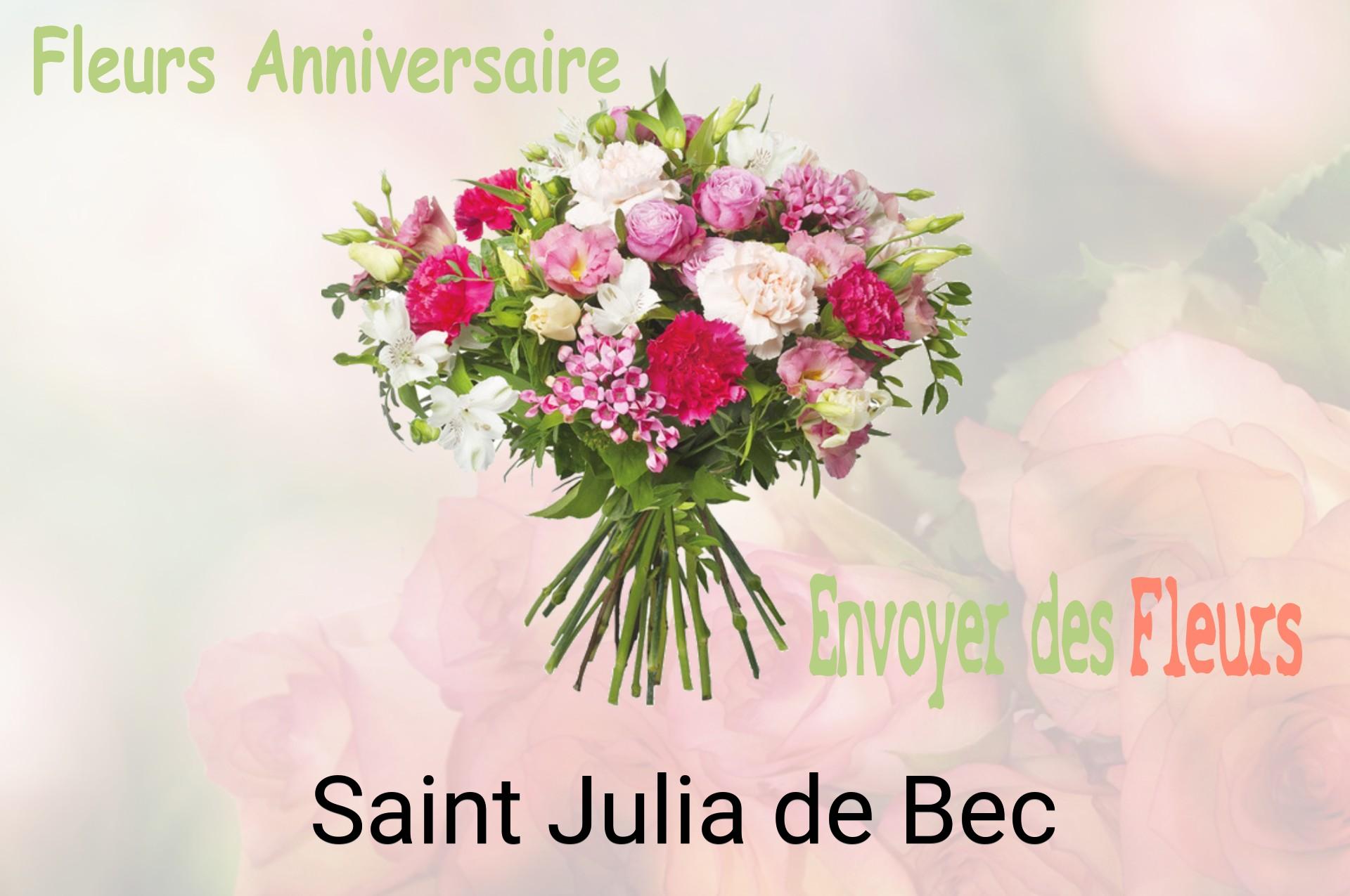 Bouquet de fleurs d’anniversaire livré à Saint-Julia-de-Bec