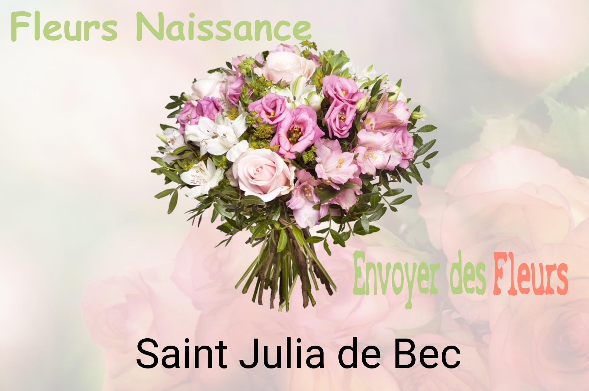 Bouquet de fleurs de naissance livré à Saint-Julia-de-Bec